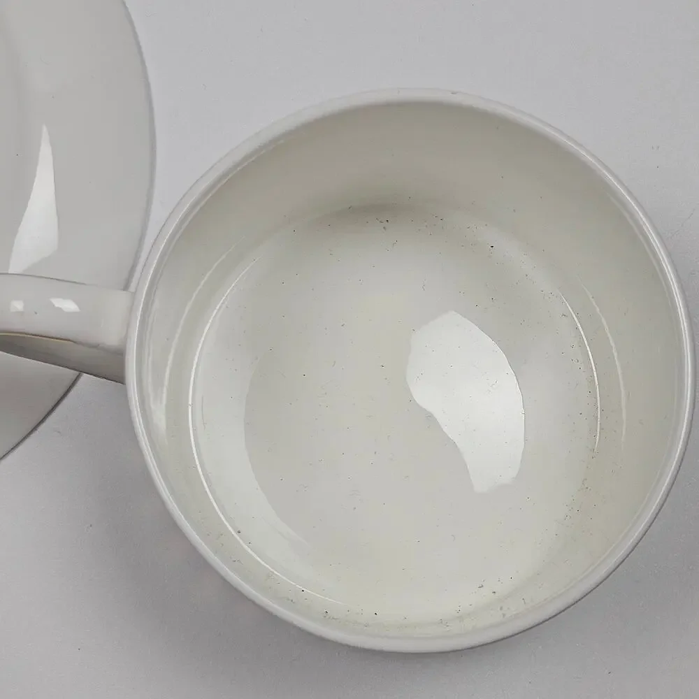 Forbidden City Culture Zijin Bingxi Anamorphic Mirror Cup & Saucer Porcelain Set